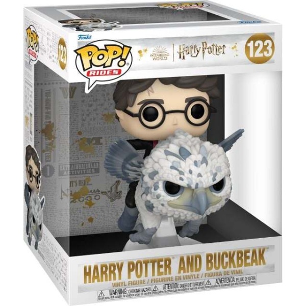 Harry Potter Vinylová figurka č.123 Harry Potter and Buckbeak (Pop! Rides Deluxe) Sberatelská postava vícebarevný - Merchstore.cz