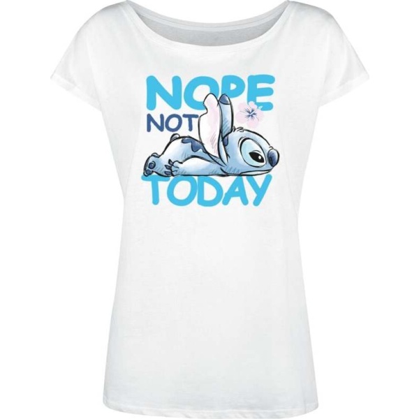 Lilo & Stitch Nope Not Today Dámské tričko bílá - Merchstore.cz