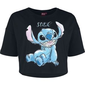 Lilo & Stitch Stitch Dámské tričko černá - Merchstore.cz