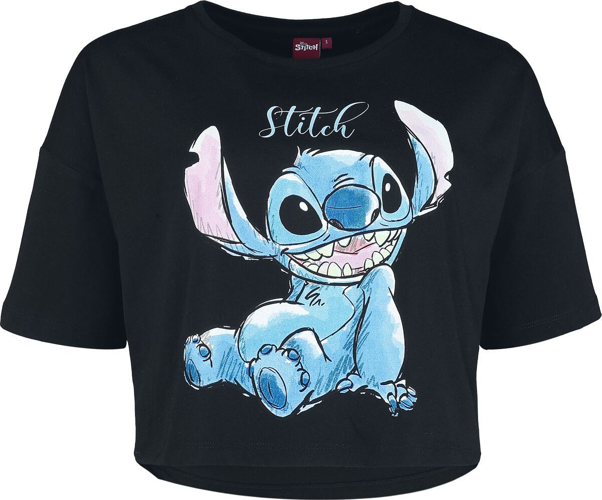 Lilo & Stitch Stitch Dámské tričko černá - Merchstore.cz Lilo & Stitch Stitch Dámské tričko černá - Merchstore.cz