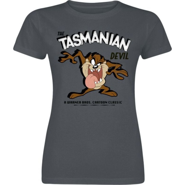 Looney Tunes The Tasmanian Devil Dámské tričko tmavě šedá - Merchstore.cz