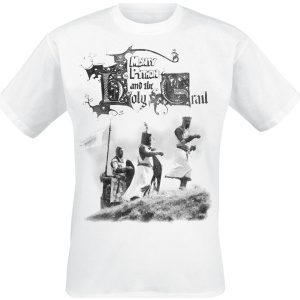 Monty Python Holy Grail Knight Riders Tričko bílá - Merchstore.cz