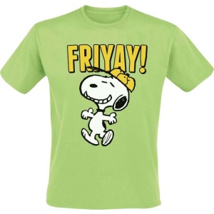 Peanuts Snoopy - Friyay Tričko zelená - Merchstore.cz