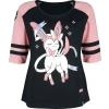 Pokémon Sylveon Dámské tričko s dlouhými rukávy cerná/ružová - Merchstore.cz