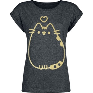 Pusheen Golden Pusheen Dámské tričko charcoal - Merchstore.cz