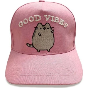 Pusheen Good Vibes Baseballová kšiltovka růžová - Merchstore.cz