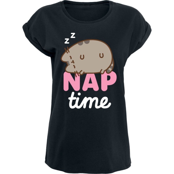 Pusheen Nap Time Dámské tričko černá - Merchstore.cz