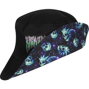 Rick And Morty Neon Skull Bucket Hat Klobouk černá - Merchstore.cz