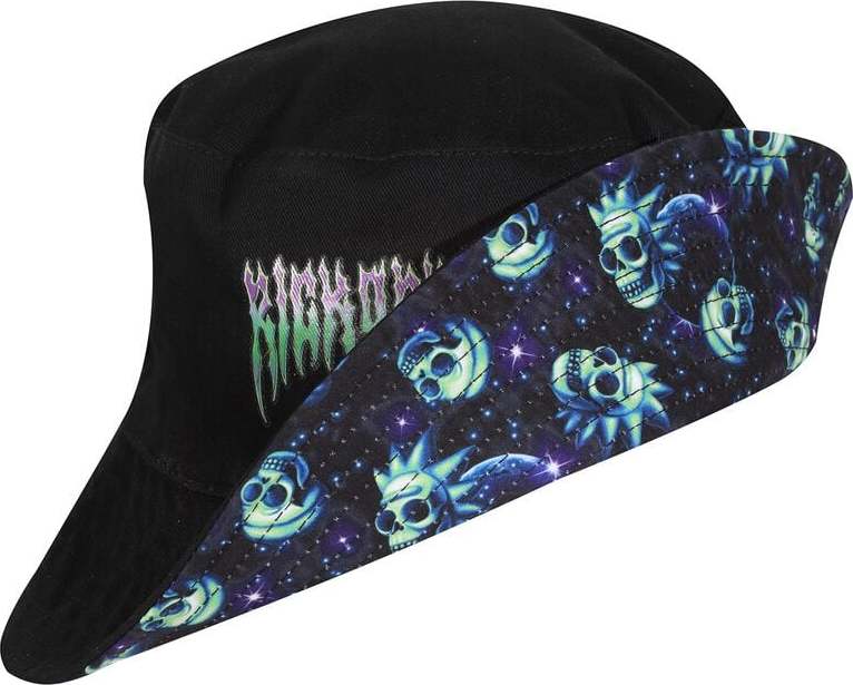 Rick And Morty Neon Skull Bucket Hat Klobouk černá - Merchstore.cz Rick And Morty Neon Skull Bucket Hat Klobouk černá - Merchstore.cz