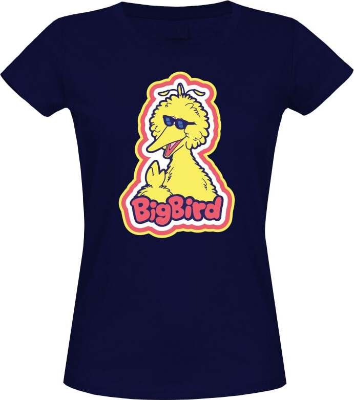 Sesame Street Bibo Big Bird Dámské tričko námořnická modrá - Merchstore.cz Sesame Street Bibo Big Bird Dámské tričko námořnická modrá - Merchstore.cz