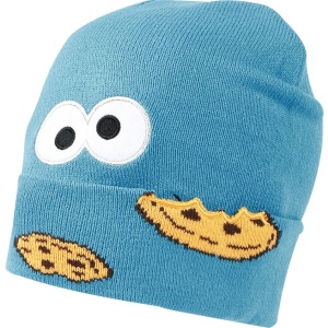 Sesame Street Krümelmonster Beanie čepice modrá - Merchstore.cz