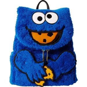 Sesame Street Loungefly - Cookie Monster Plush Batoh vícebarevný - Merchstore.cz