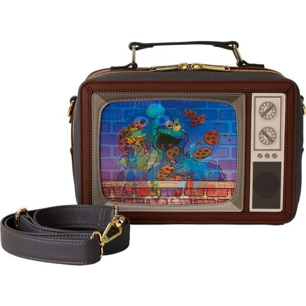 Sesame Street Loungefly - Lenticular Retro TV Taška pres rameno vícebarevný - Merchstore.cz