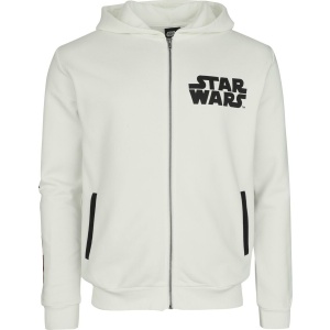 Star Wars Stormtrooper Mikina s kapucí na zip bílá - Merchstore.cz