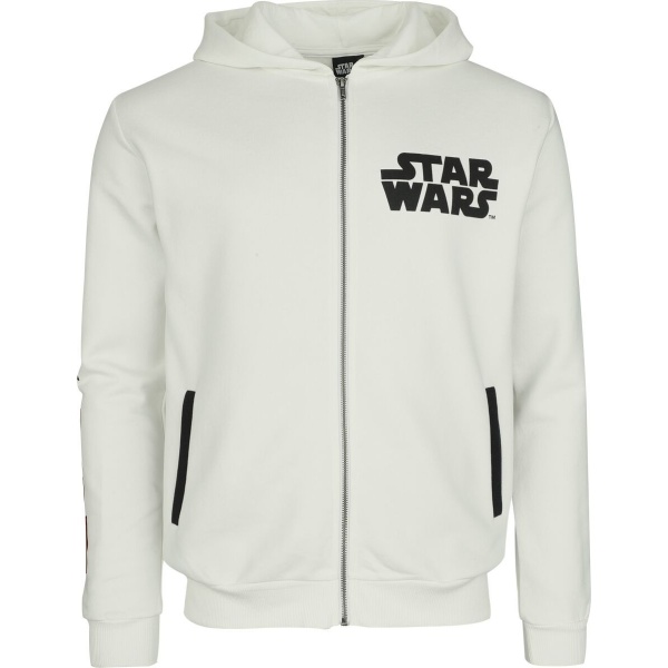 Star Wars Stormtrooper Mikina s kapucí na zip bílá - Merchstore.cz