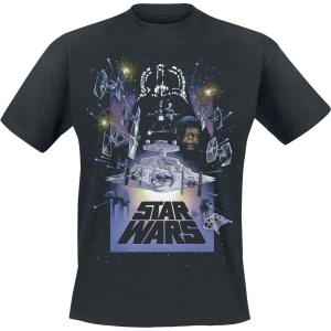 Star Wars The Empire Strikes Back Tričko černá - Merchstore.cz