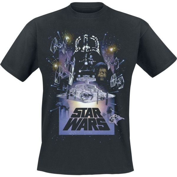 Star Wars The Empire Strikes Back Tričko černá - Merchstore.cz