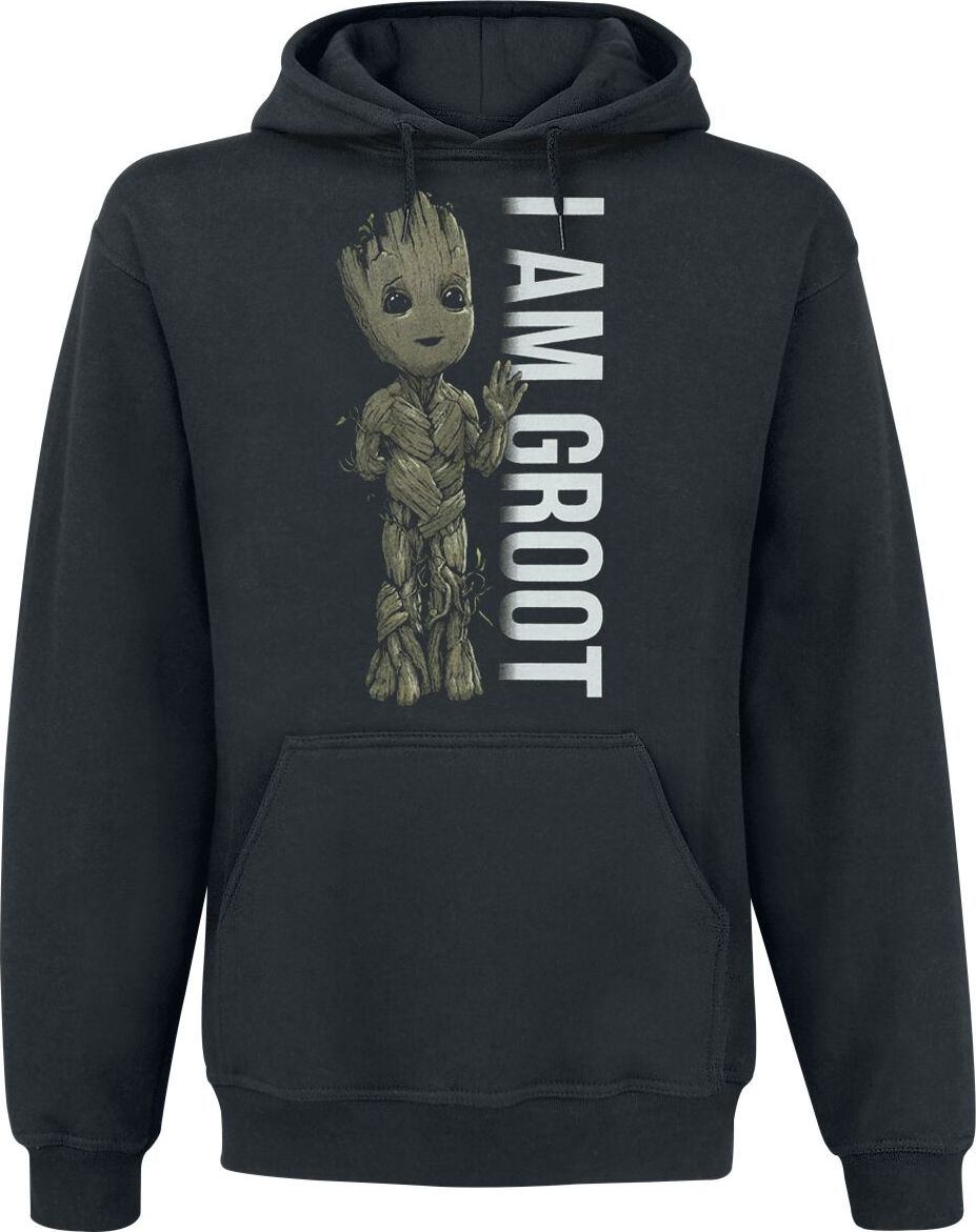 Strážci galaxie I Am Groot - Profile Mikina s kapucí černá - Merchstore.cz