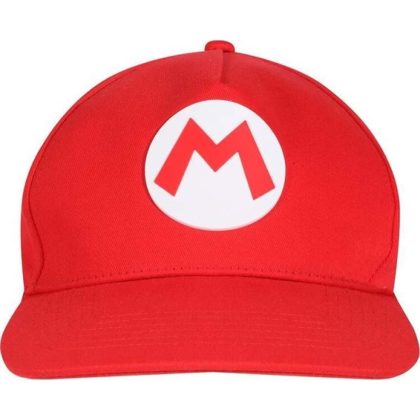 Super Mario Mario Badge kšiltovka červená - Merchstore.cz