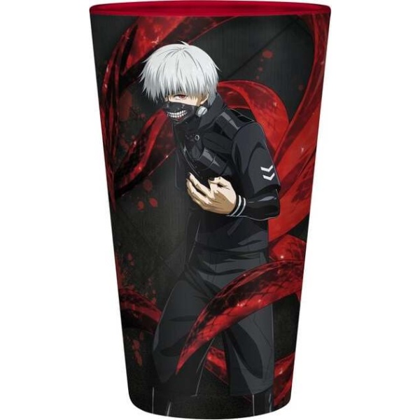 Tokyo Ghoul Kaneki & Mask sklenicka cerná/cervená - Merchstore.cz