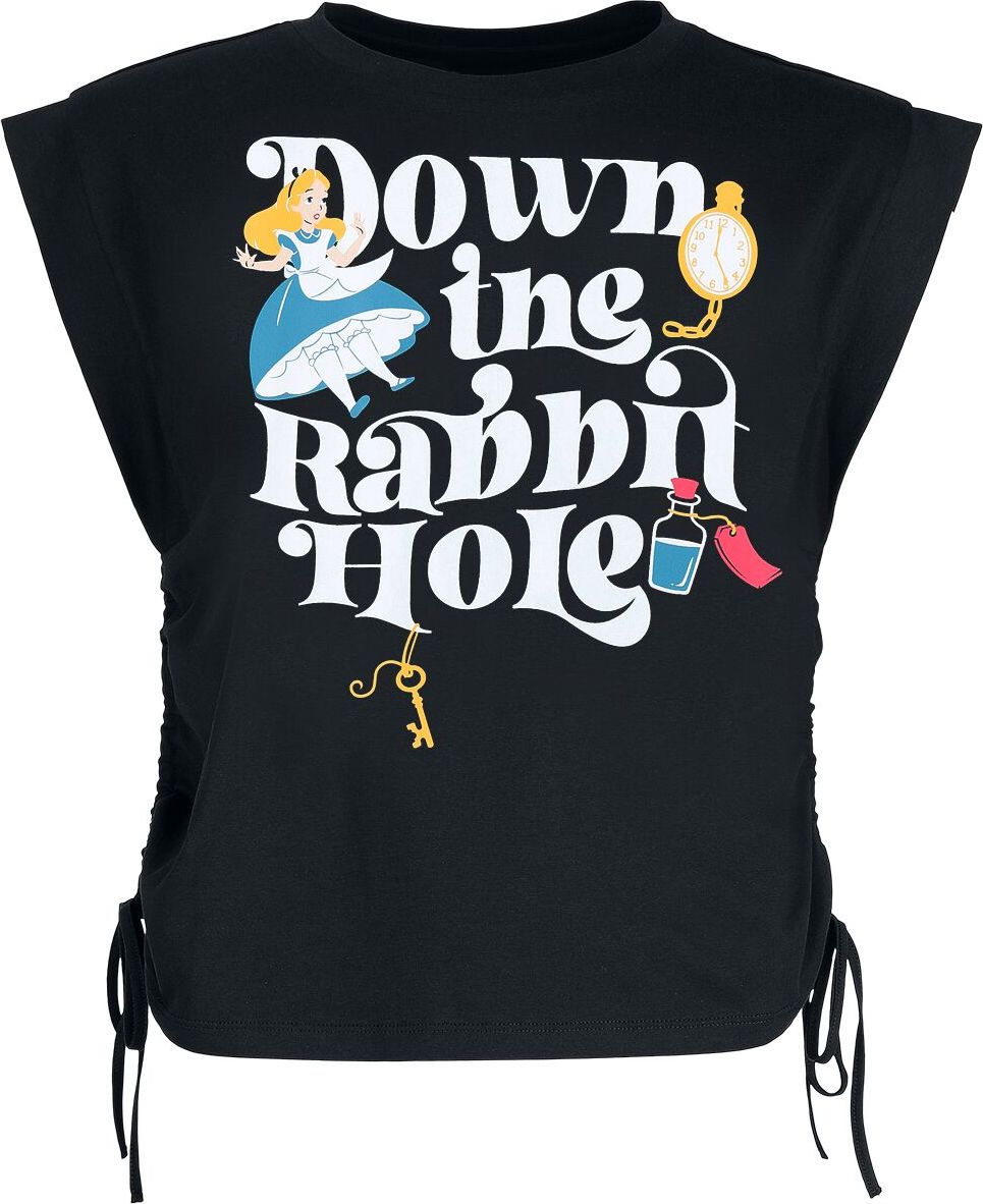 Alice in Wonderland Down The Rabbithole Dámský top černá - Merchstore.cz Alice in Wonderland Down The Rabbithole Dámský top černá - Merchstore.cz