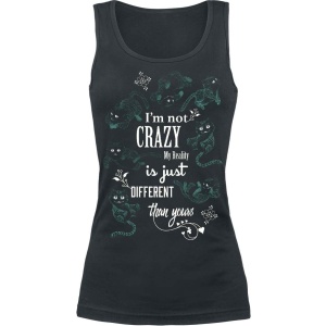 Alice in Wonderland Grinsekatze - I'm Not Crazy Dámský top černá - Merchstore.cz