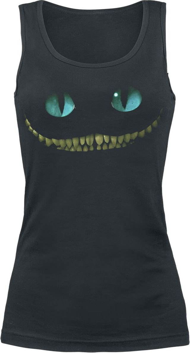 Alice in Wonderland Grinsekatze - Smile Dámský top černá - Merchstore.cz Alice in Wonderland Grinsekatze - Smile Dámský top černá - Merchstore.cz