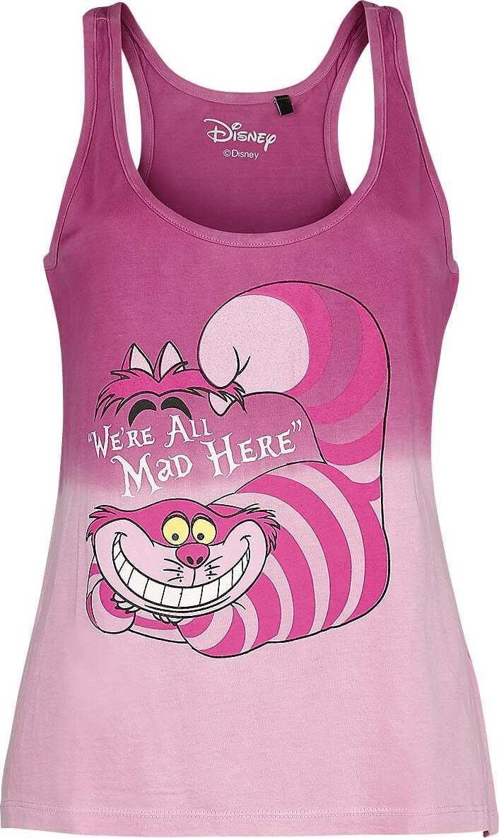 Alice in Wonderland Grinsekatze - We're All Mad Here Dámský top světle růžová - Merchstore.cz Alice in Wonderland Grinsekatze - We're All Mad Here Dámský top světle růžová - Merchstore.cz