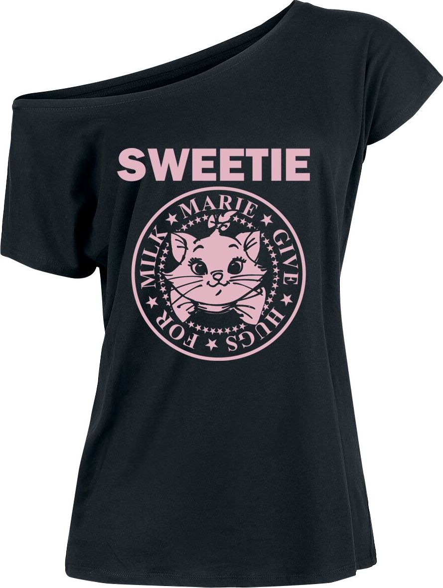Aristocats Marie - Sweetie Dámské tričko černá - Merchstore.cz Aristocats Marie - Sweetie Dámské tričko černá - Merchstore.cz