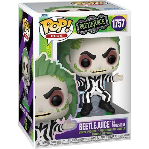 Beetlejuice Vinylová figurka č.1757 Beetlejuice with Tombstone Sberatelská postava vícebarevný - Merchstore.cz