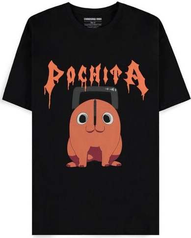 Chainsaw Man Pochita The Chainsaw Devil Tričko černá - Merchstore.cz Chainsaw Man Pochita The Chainsaw Devil Tričko černá - Merchstore.cz