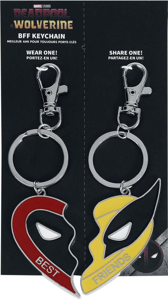 Deadpool 3 - Wolverine - Come Together BFF Key Chain Klíčenka vícebarevný - Merchstore.cz Deadpool 3 - Wolverine - Come Together BFF Key Chain Klíčenka vícebarevný - Merchstore.cz