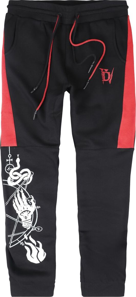 Diablo 4 - Signs Tepláky cerná/cervená - Merchstore.cz Diablo 4 - Signs Tepláky cerná/cervená - Merchstore.cz