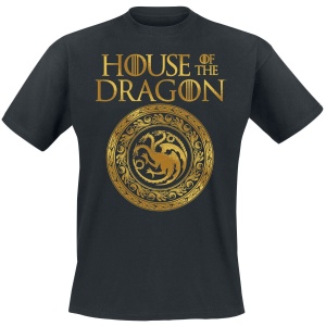 Game Of Thrones House of the Dragon - Ornament Sigil Tričko černá - Merchstore.cz