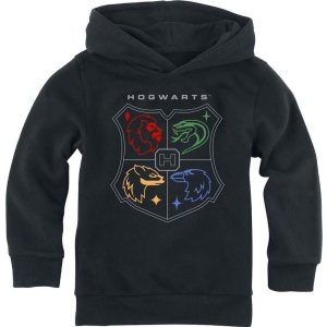 Harry Potter Hogwarts detská mikina s kapucí černá - Merchstore.cz