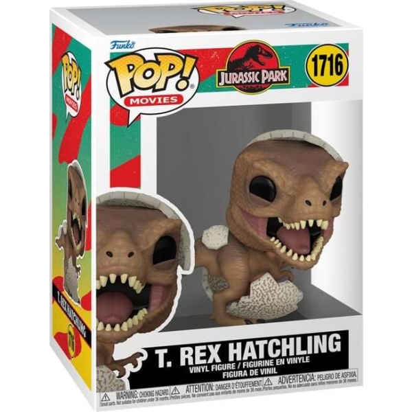 Jurassic Park Vinylová figurka č.1716 T. Rex Hatchling Sberatelská postava vícebarevný - Merchstore.cz