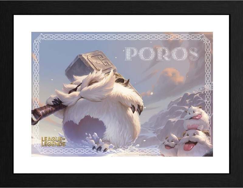 League Of Legends Poro Zarámovaný obraz vícebarevný - Merchstore.cz League Of Legends Poro Zarámovaný obraz vícebarevný - Merchstore.cz