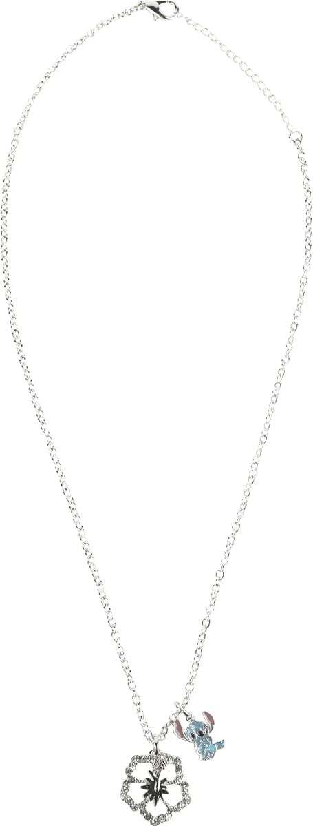 Lilo & Stitch Náhrdelník Stitch and Hibiscus Náhrdelník - řetízek stríbrná - Merchstore.cz Lilo & Stitch Náhrdelník Stitch and Hibiscus Náhrdelník - řetízek stríbrná - Merchstore.cz