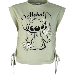 Lilo & Stitch Stitch - Aloha Dámský top olivová - Merchstore.cz