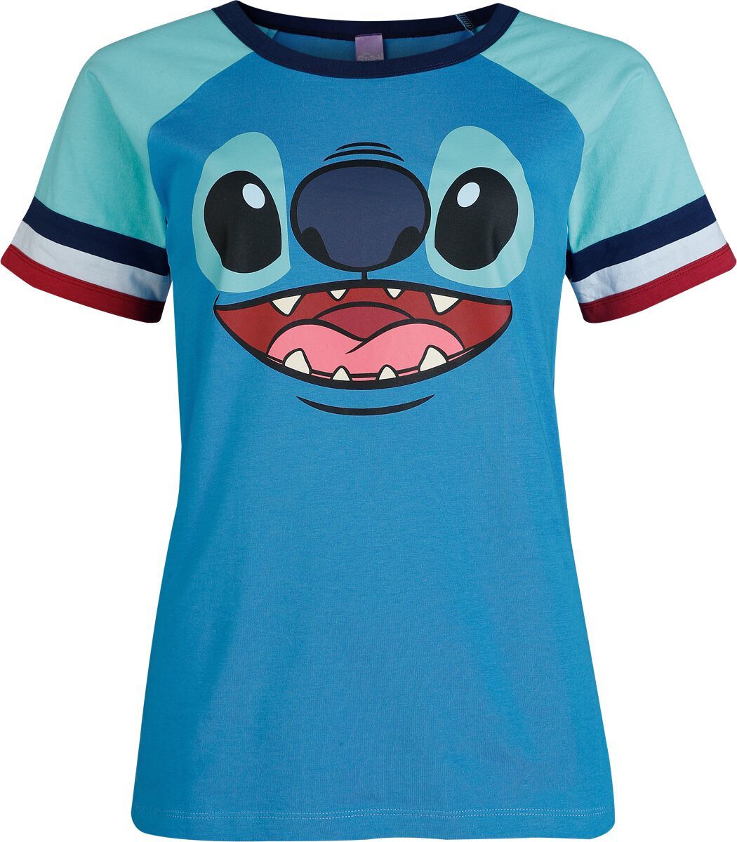 Lilo & Stitch Stitch - Face Dámské tričko modrá - Merchstore.cz Lilo & Stitch Stitch - Face Dámské tričko modrá - Merchstore.cz