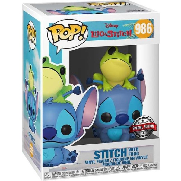 Lilo & Stitch Vinylová figurka č.986 Stitch with Frog Sberatelská postava standard - Merchstore.cz