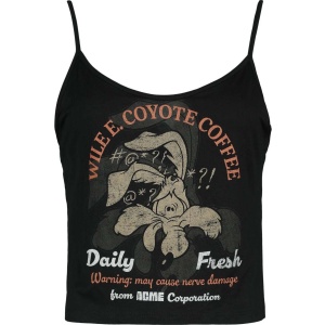 Looney Tunes Coyote - Coffee Dámský top černá - Merchstore.cz