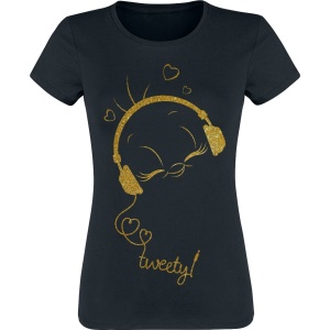 Looney Tunes Tweety - Music Dámské tričko černá - Merchstore.cz