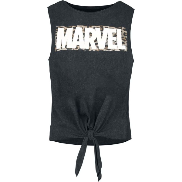 Marvel Logo Leo Dámský top černá - Merchstore.cz