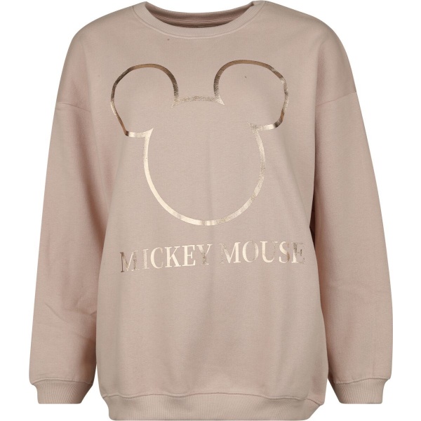 Mickey & Minnie Mouse Oversized mikina Mickey Mouse Dámská mikina světle růžová - Merchstore.cz