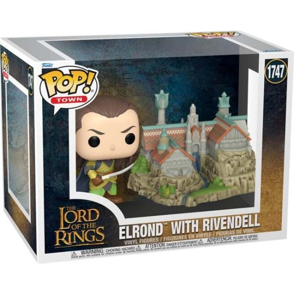 Pán prstenů Vinylová figurka č.1747 Elrond with Rivendell (Pop! Town) Sberatelská postava vícebarevný - Merchstore.cz