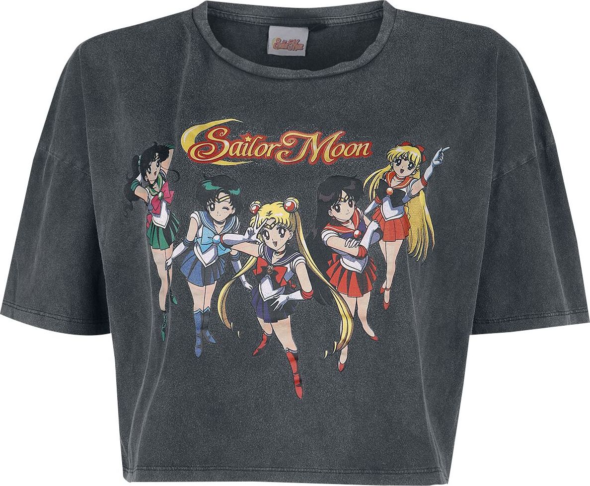 Sailor Moon Group Dámské tričko černá - Merchstore.cz Sailor Moon Group Dámské tričko černá - Merchstore.cz