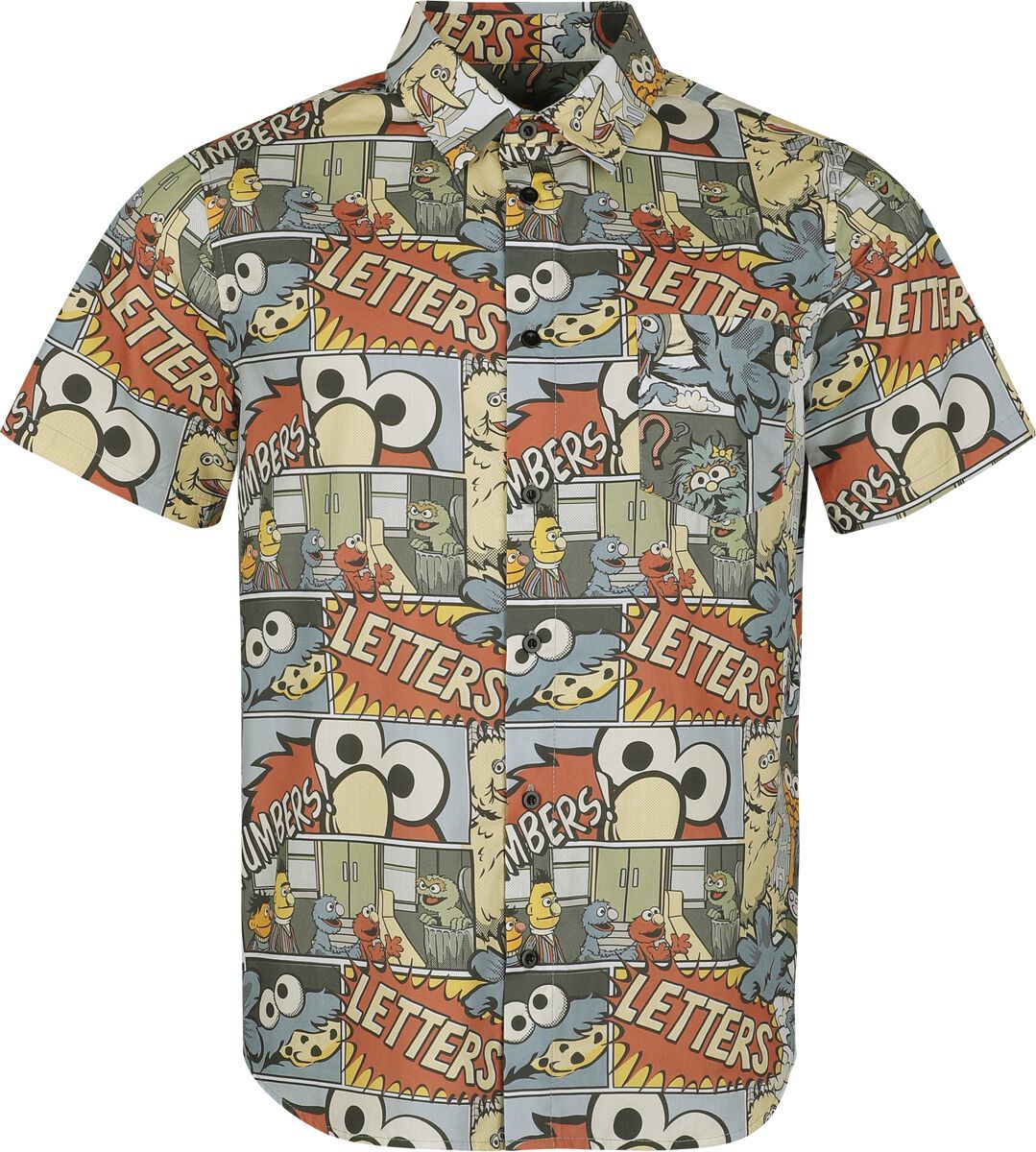 Sesame Street Comic - Allover Košile vícebarevný - Merchstore.cz Sesame Street Comic - Allover Košile vícebarevný - Merchstore.cz