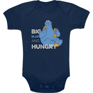 Sesame Street Krümelmonster - Big Blue And Hungry body modrá - Merchstore.cz