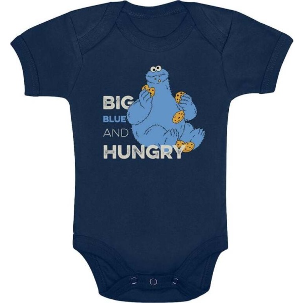 Sesame Street Krümelmonster - Big Blue And Hungry body modrá - Merchstore.cz